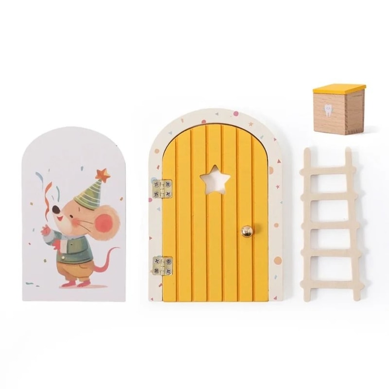 Handcrafted Wooden Miniature Fairy Elf Door 8