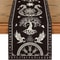 Vintage Viking Helmet Of Awe Linen Table Runner 5