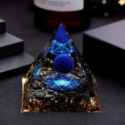 elegant lapis lazuli crystal geometric decor set