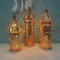 Moroccan Golden Hollow Iron LED Lantern 3