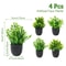 4Piece Artificial Miniature Potted Plant Set 13