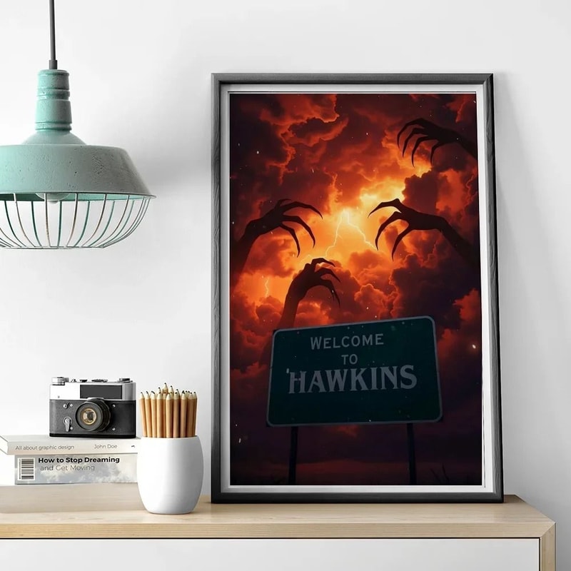 Stranger Things TV Drama Poster Art Canvas Painting 10