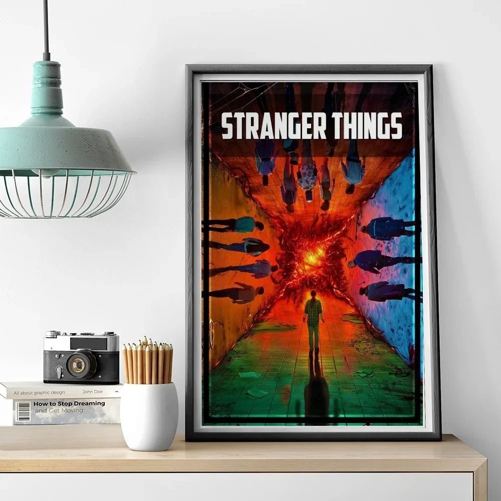 Stranger Things TV Drama Poster Art Canvas Painting 13