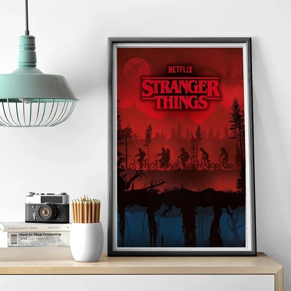 Stranger Things TV Drama Poster Art Canvas Painting 8