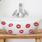 Personality Red Lip Print Wall Decals 2