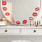 Personality Red Lip Print Wall Decals 4