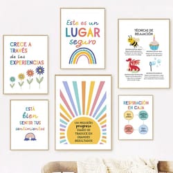 growth mindset & therapy wall art poster