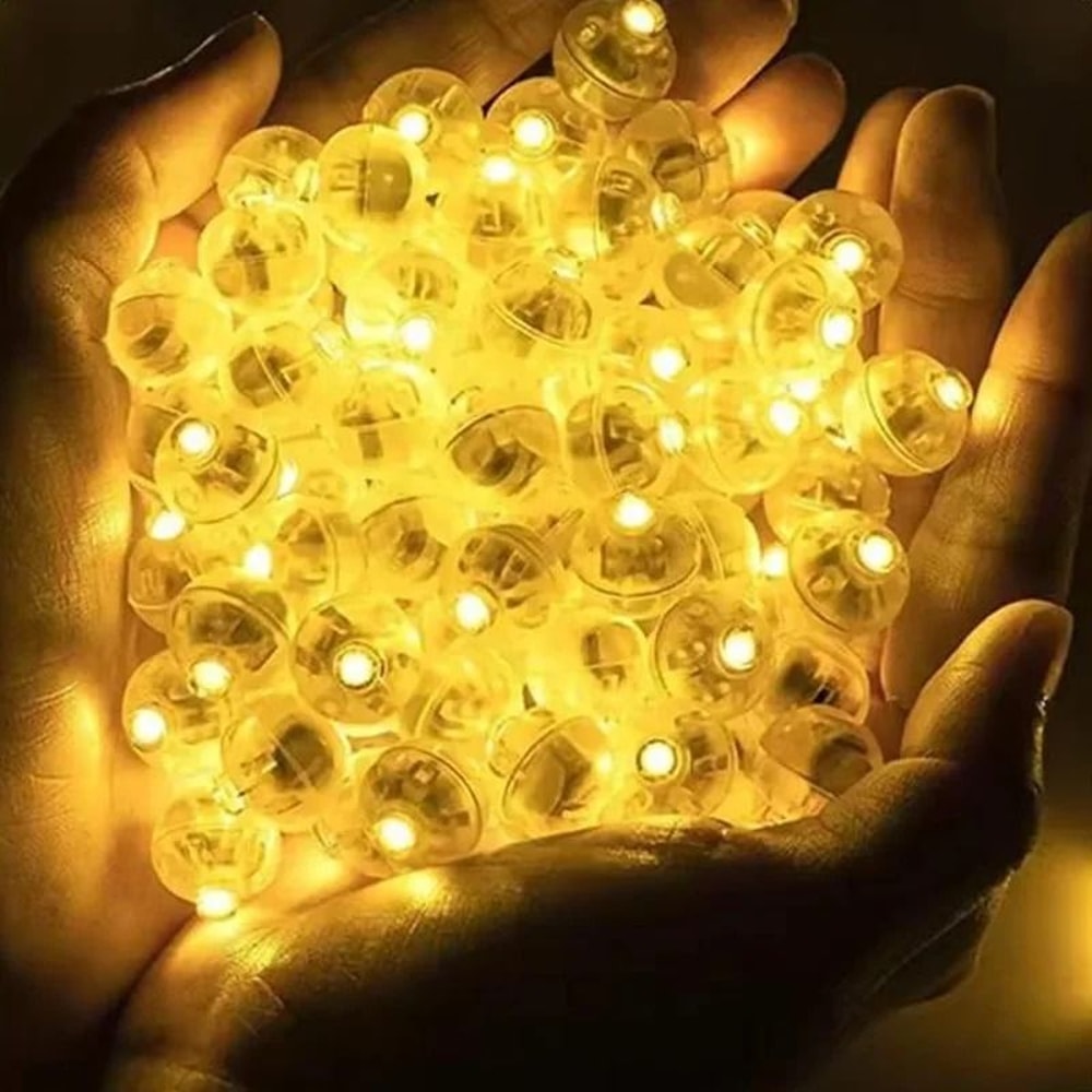 100Piece Mini Round LED Balloon Lights 0