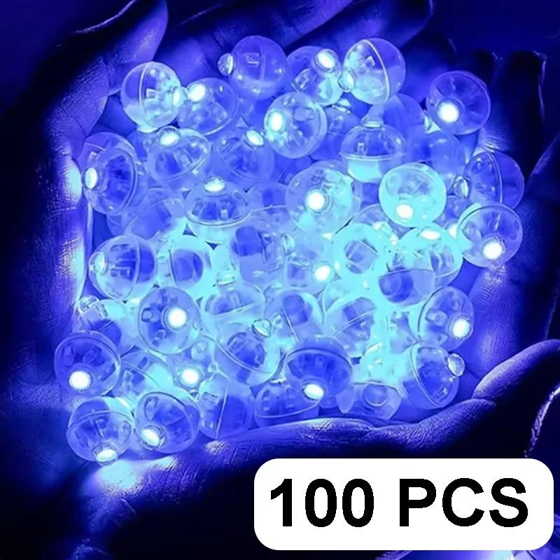 100Piece Mini Round LED Balloon Lights 10
