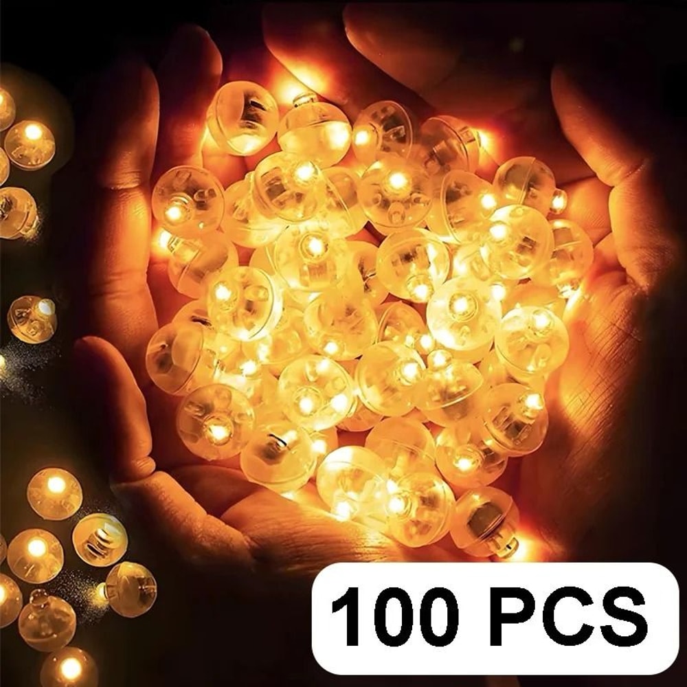 100Piece Mini Round LED Balloon Lights 13