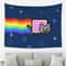 Nyan Cat Pixel Art Tapestry HighDefinition Retro 2D Print For Modern Gaming Living Sanctuaries 1