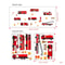 Cartoon Fire Truck Wall Decor Set HighDefinition Adventure Murals For Modern Playrooms Nursery Sa 7