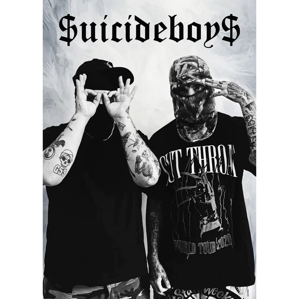 Suicideboy Album Poster HighDefinition Vintage Rap Canvas Wall Art 6