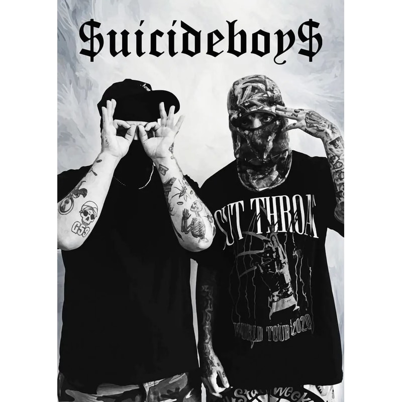 Suicideboy Album Poster HighDefinition Vintage Rap Canvas Wall Art 6