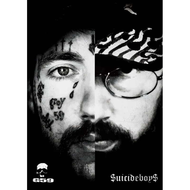 Suicideboy Album Poster HighDefinition Vintage Rap Canvas Wall Art 14