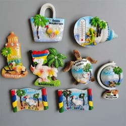 mauritius tourism fridge magnets – high-definition dodo & island heritage decor