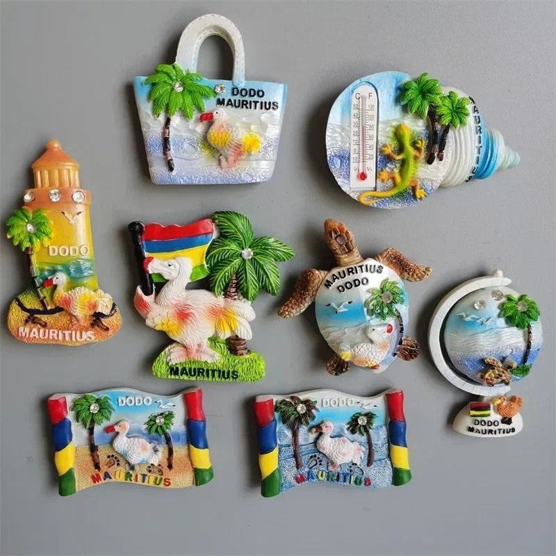 Mauritius Tourism Fridge Magnets HighDefinition Dodo Island Heritage Decor 0