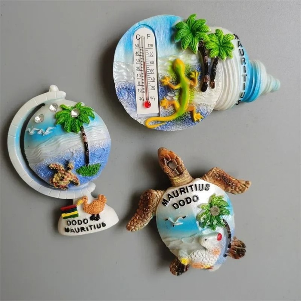 Mauritius Tourism Fridge Magnets HighDefinition Dodo Island Heritage Decor 1
