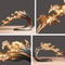 Golden Herd Of Horses HighDefinition Modern Light Luxury Sculptural Decor 2