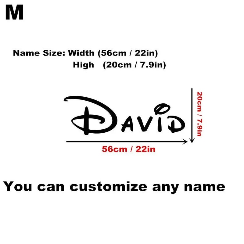 Custom Personalized Name Decal HighDefinition Modern Nursery Wall Art 4