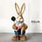 Easter Straw Rabbit Ornament HighDefinition Artisanal Bunny Figurine 7