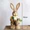 Easter Straw Rabbit Ornament HighDefinition Artisanal Bunny Figurine 8
