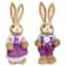 Easter Straw Rabbit Duo HighDefinition Artisanal Botanical Sculptures 9