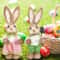 Easter Straw Rabbit Duo HighDefinition Artisanal Botanical Sculptures 2