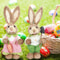 Easter Straw Rabbit Duo HighDefinition Artisanal Botanical Sculptures 2