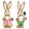 Easter Straw Rabbit Duo HighDefinition Artisanal Botanical Sculptures 7