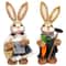 Easter Straw Rabbit Duo HighDefinition Artisanal Botanical Sculptures 10