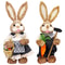 Easter Straw Rabbit Duo HighDefinition Artisanal Botanical Sculptures 10