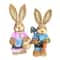 Easter Straw Rabbit Duo HighDefinition Artisanal Botanical Sculptures 11