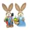 Easter Straw Rabbit Duo HighDefinition Artisanal Botanical Sculptures 12