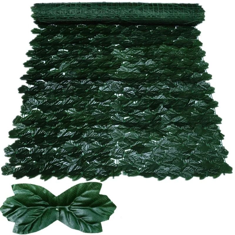 Artificial Ivy Privacy Fence HighDefinition Apple Leaf Vertical Garden Screen 10