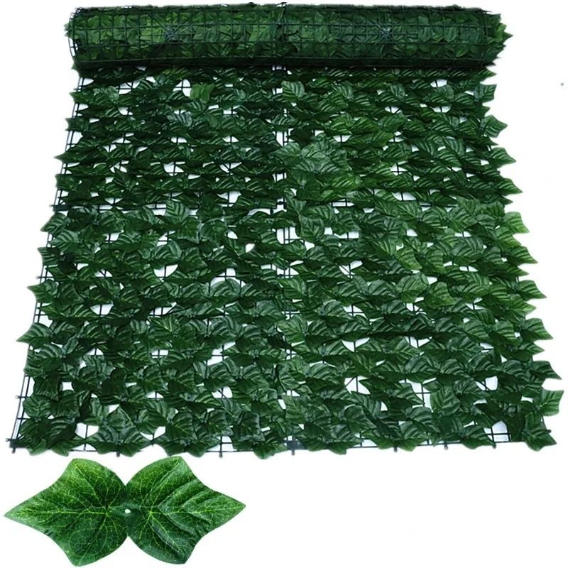 Artificial Ivy Privacy Fence HighDefinition Apple Leaf Vertical Garden Screen 12