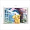 Cartoon Pikachu Wall Decal HighDefinition Joyful Mural For Kids Room Sanctuaries 12