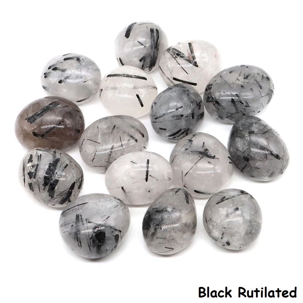 Natural Black Tourmaline HighDefinition Irregular Tumbled Mineral Specimen 13
