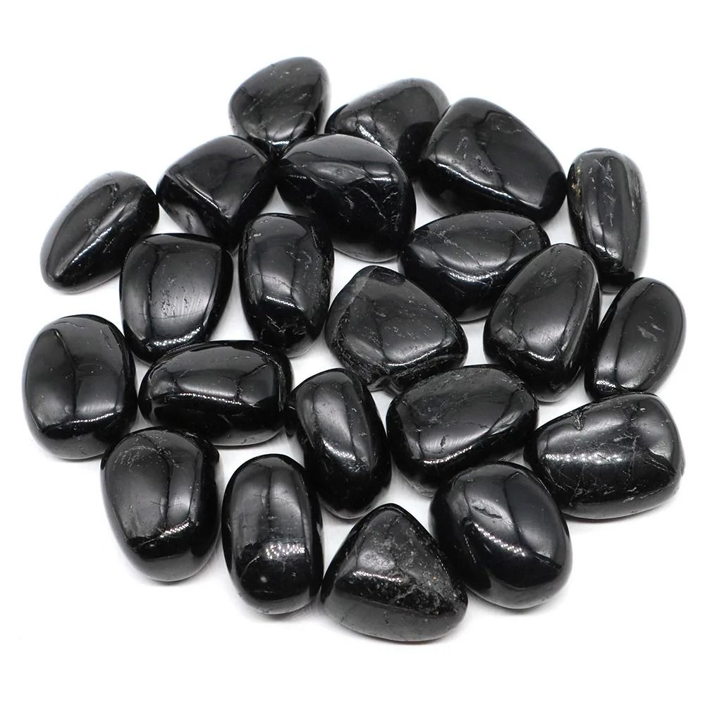 Natural Black Tourmaline HighDefinition Irregular Tumbled Mineral Specimen 3