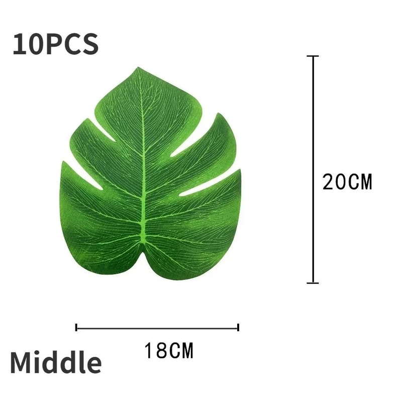 Hawaii Artificial Palm Leaf Set HighDefinition Tropical Botanical Accents 8