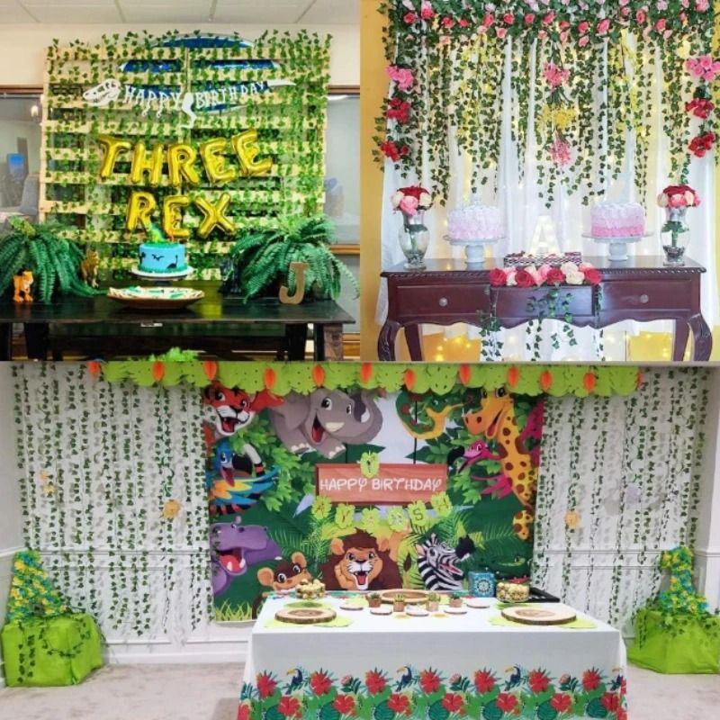 Artificial Ivy Vine Garland HighDefinition Vertical Botanical Sculpture 5