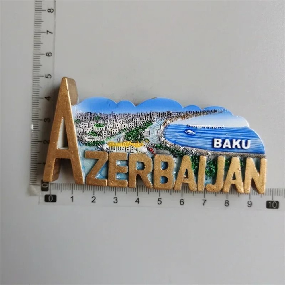 Azerbaijan Heritage Magnet HighDefinition Baku Architectural Sculpture 11
