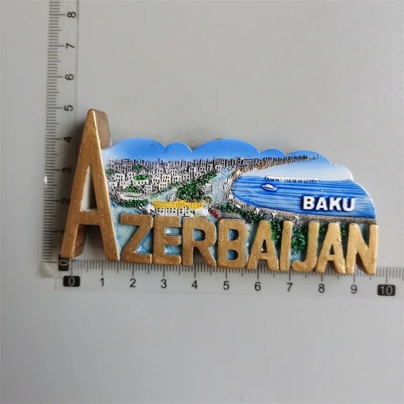 Azerbaijan Heritage Magnet HighDefinition Baku Architectural Sculpture 11