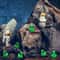 Green Alien Duck Figurines HighDefinition SciFi MicroSculptures 2