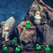 Green Alien Duck Figurines HighDefinition SciFi MicroSculptures 2