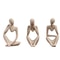 Human Contemplation Sculpture HighDefinition Minimalist Philosophical Set 4