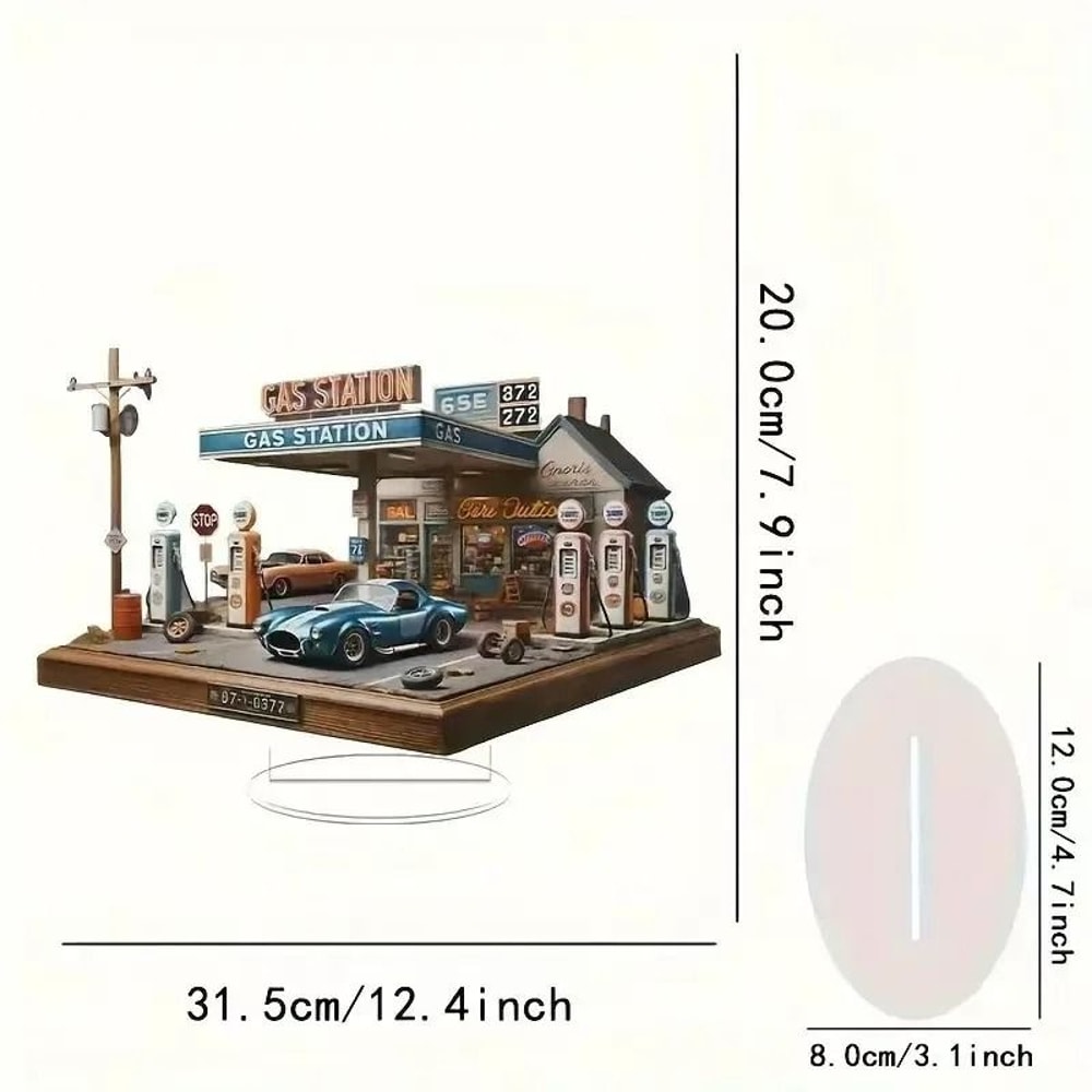 Eid Celebration Acrylic Mosque HighDefinition Luminous Tabletop Sculpture 11