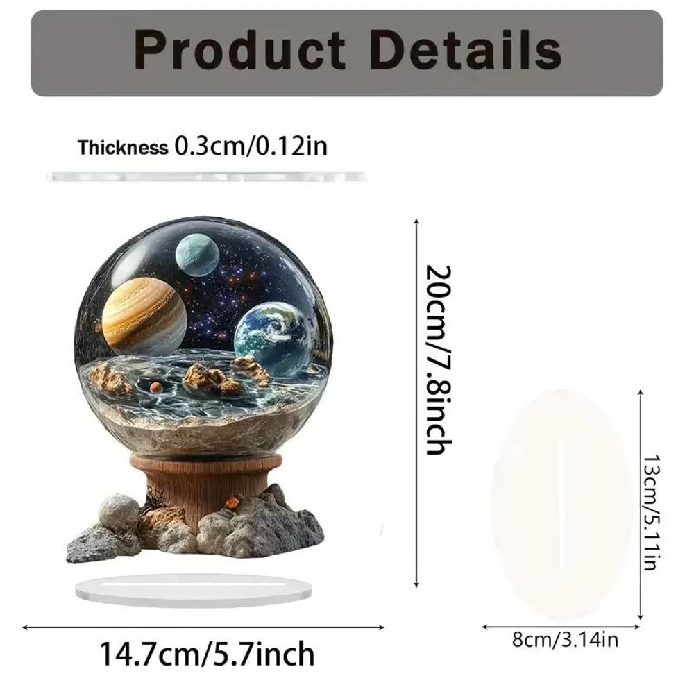 Eid Celebration Acrylic Mosque HighDefinition Luminous Tabletop Sculpture 6