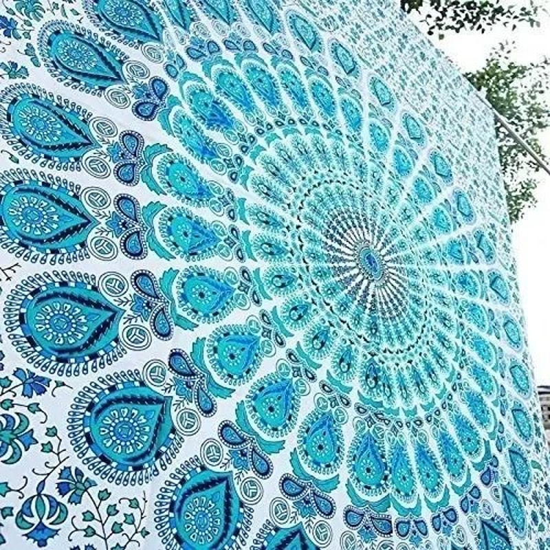 Hippie Mandala Tapestry HighDefinition Bohemian Geometric Sculpture 8