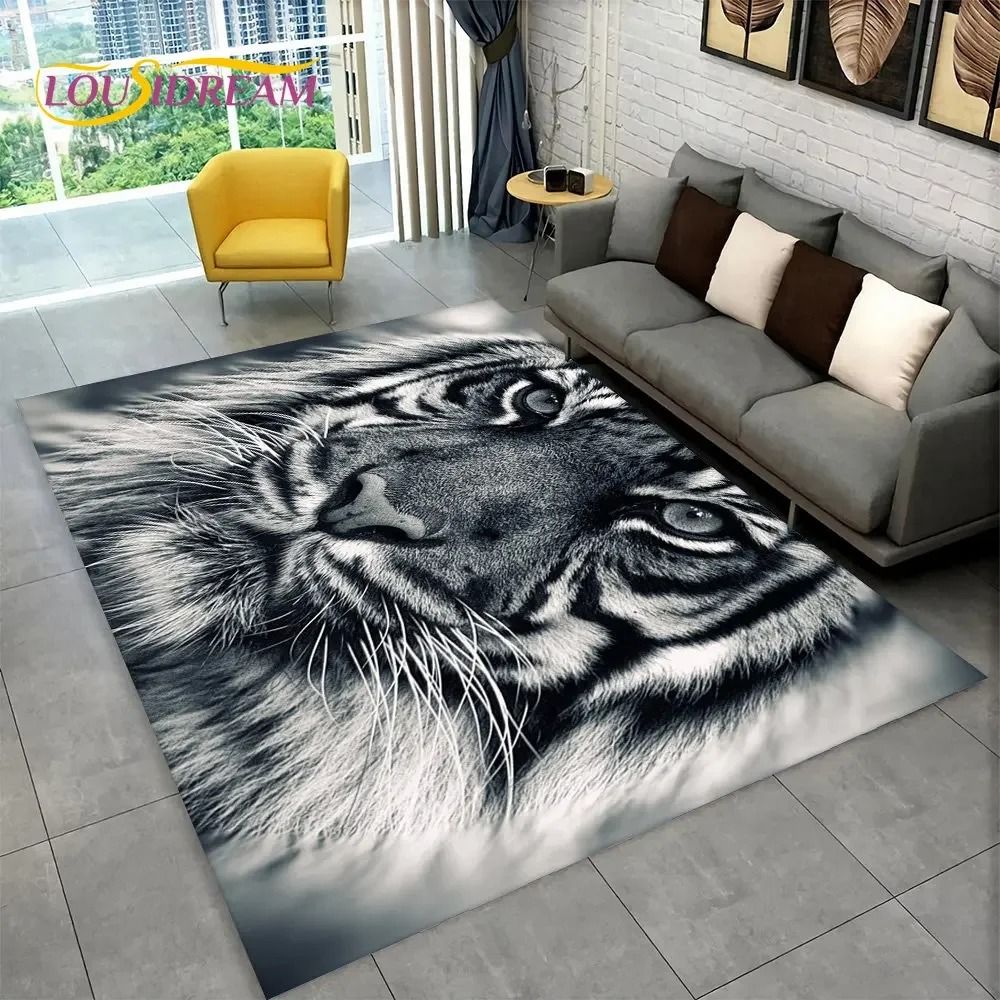Wild Predator 3D Area Rug HighDefinition Apex Predator Sculpture 1